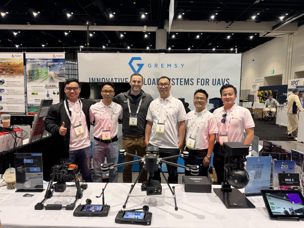 Gremsy team with SkyScout at AUVSI 2024