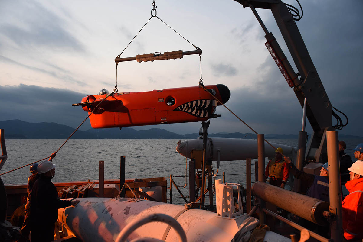 The U.S. Navy is testing unmanned undersea vehicles (UUVs) for countermine operations during open-sea exercises like Foal Eagle off the coast of the Korean peninsula. Photo: U.S. Navy