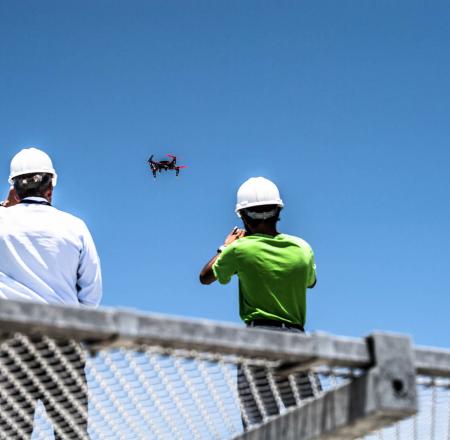 Qualcomm tests 4G networks using a drone. Photo: Qualcomm