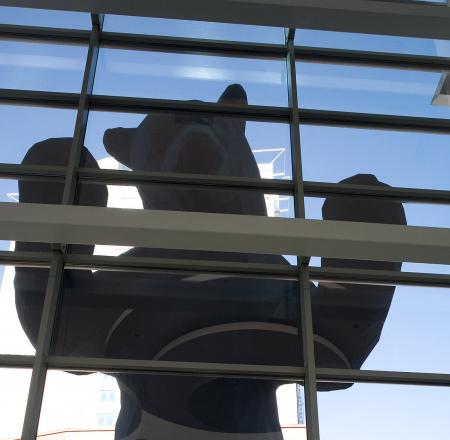 The bear sculpture outside the Colorado Convention Center. Photo: AUVSI