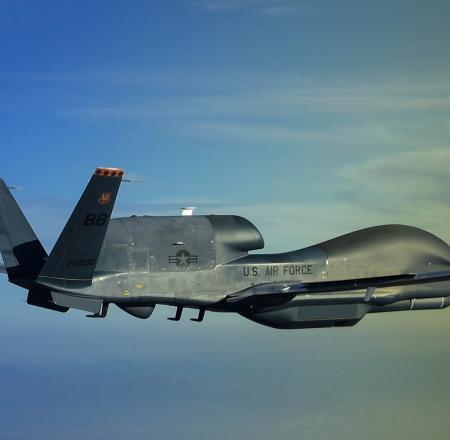 Northrop Grumman has been flight testing the MS-177 sensor, seen here on a Global Hawk. Photo: Northrop Grumman