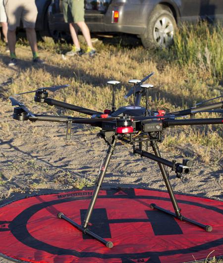 A drone equipped with Iris Automation’s sense-and-avoid system. Photo: Iris Automation