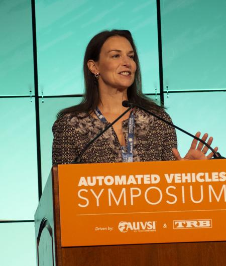 Nicole Nason, administrator of the Federal Highway Administration, said the DOT wants to protect the freedom of Americans "to make mobility choices." Photo: AUVSI